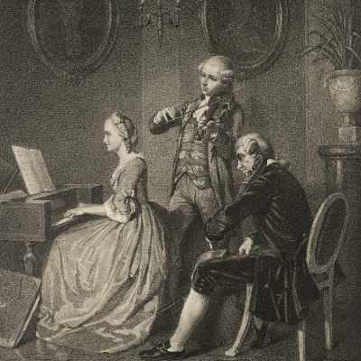 Vintage photo of chamber musicians